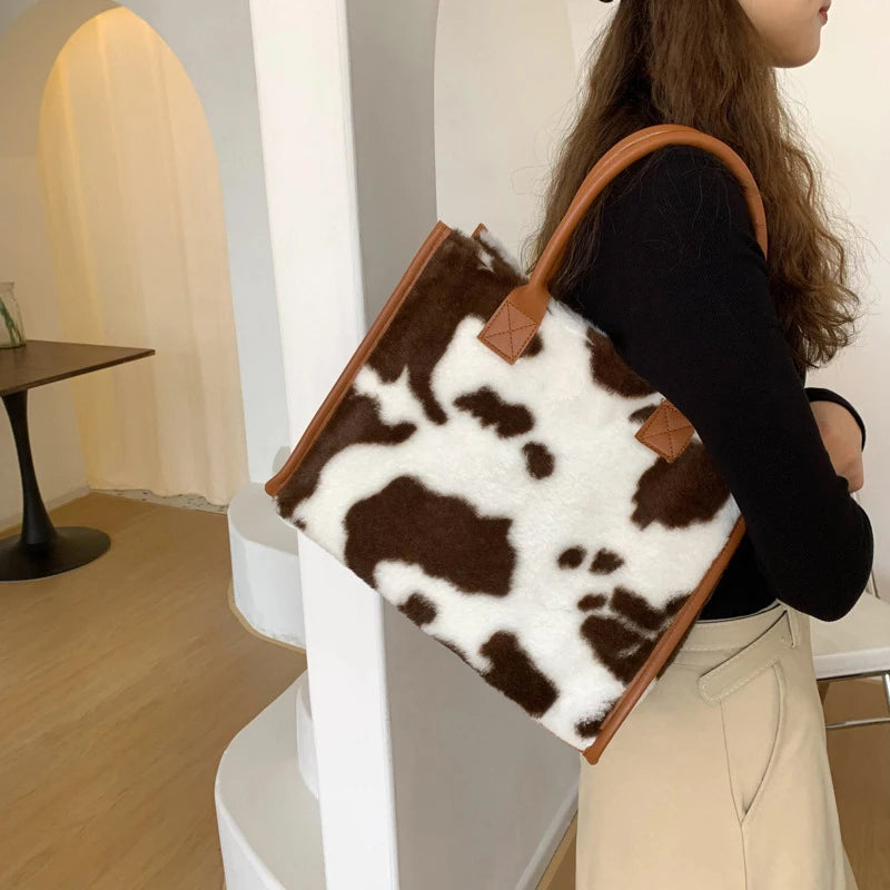 Winter Faux Fur ,Women Shoulder Bags
