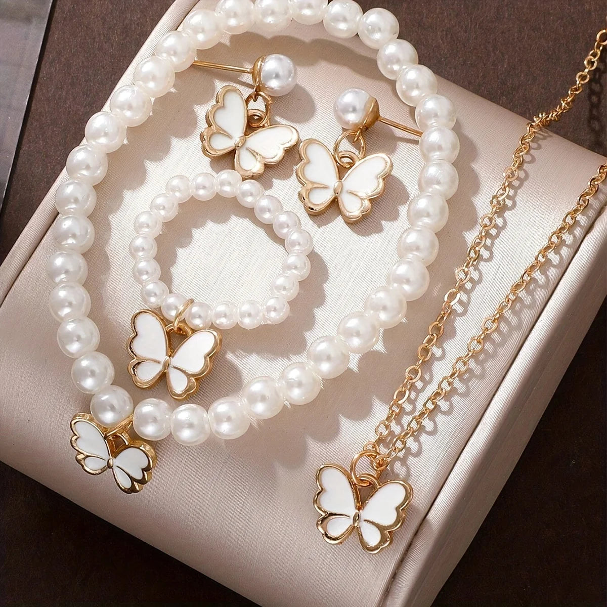 Flower Five-leaf Clover (Bracelet Earrings Necklace )