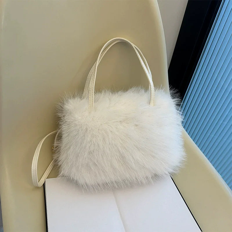Faux Fur Tote Bag Women's