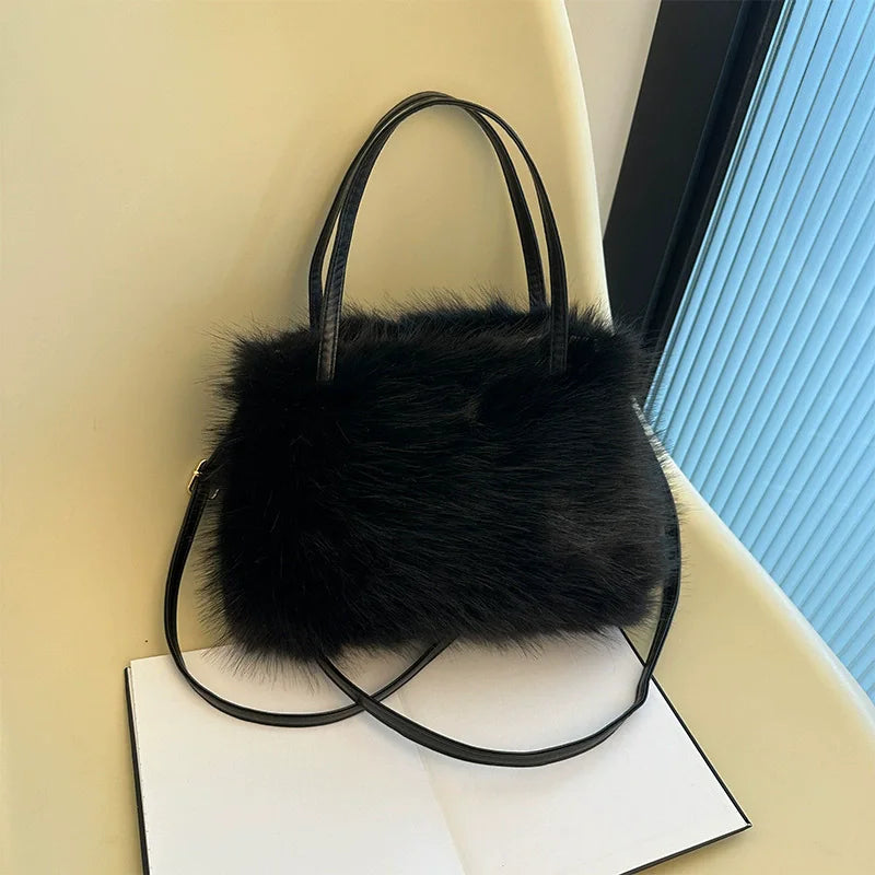 Faux Fur Tote Bag Women's