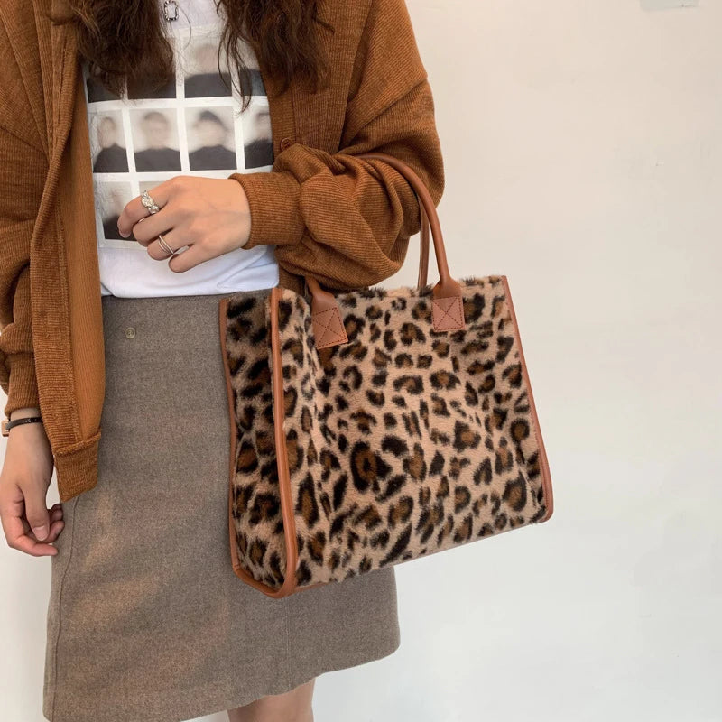 Winter Faux Fur ,Women Shoulder Bags