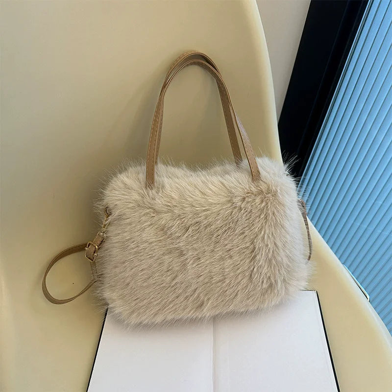 Faux Fur Tote Bag Women's