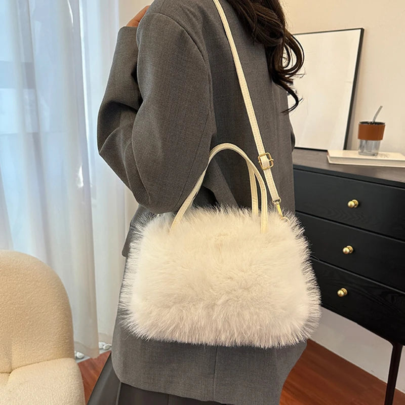 Faux Fur Tote Bag Women's